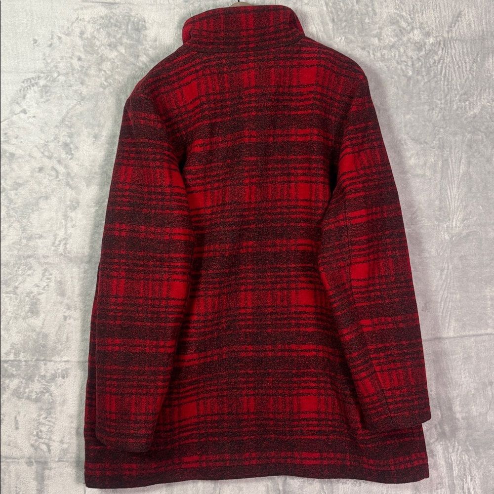 Pendleton Red Black Plaid Wood Full Zip Jacket Size XL - Picture 11 of 11